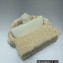 Jacquemus Le Bambidou Shearling flap bag 2036 Beige