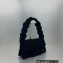 Jacquemus Le Bambidou Shearling flap bag 2036 Black