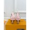 Louis Vuitton Heel 6.5cm Silver Logo Sparkle Sandals Pink 2023