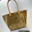 Isabel Marant Yenky Logo Tote Bag Suede Brown