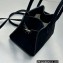 The Row Soft Margaux 10 Bag in Leather Suede Black