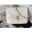 Chanel Mini Flap Bag in Lambskin AS3979 White 2023