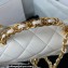 Chanel Small Flap Bag with Top Handle AS4023 White 2023