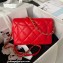 Chanel Medium Flap Bag in Lambskin AS3986 Red 2023