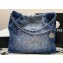 Chanel 22 Bag in Washed Denim AS3261 2023