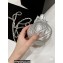 Chanel Shiny Lambskin and Gold-Tone Metal Clutch with Chain Bag AP3272 Silver 2023