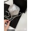 Chanel Shiny Lambskin and Gold-Tone Metal Clutch with Chain Bag AP3272 Silver 2023