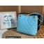 Chanel Small Shopping Bag in Lambskin AS3477 Blue 2023