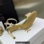 Dior Heel 8.5cm Cotton Embroidered with Strass Dway Sandals Gold 2023