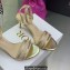 Dior Heel 7.5cm Cotton Embroidered with Strass Dway Sandals Gold 2023