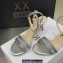Dior Heel 7.5cm Cotton Embroidered with Strass Dway Sandals Silver 2023