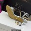 Dior Heel 6.5cm Cotton Embroidered with Strass Dway Sandals Silver 2023