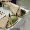 Dior Heel 6.5cm Embroidered with Multicolor Square Strass Gem Sandals Gold 2023