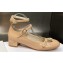 Dior Heel 3.5cm Patent Calfskin Aime Dior Ballerina Pumps Beige 2023