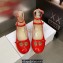 Dior Heel 3.5cm Patent Calfskin Aime Dior Ballerina Pumps Red 2023