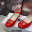 Dior Heel 3.5cm Patent Calfskin Aime Dior Ballerina Pumps Red 2023
