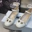 Dior Heel 3.5cm Patent Calfskin Aime Dior Ballerina Pumps White 2023