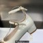 Dior Heel 3.5cm Patent Calfskin Aime Dior Ballerina Pumps White 2023
