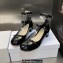 Dior Heel 3.5cm Patent Calfskin Aime Dior Ballerina Pumps Black 2023