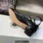Dior Heel 3.5cm Patent Calfskin Aime Dior Ballerina Pumps Black 2023