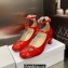 Dior Heel 7cm Patent Calfskin Aime Dior Pumps Red 2023