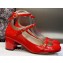 Dior Heel 7cm Patent Calfskin Aime Dior Pumps Red 2023