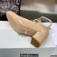 Dior Heel 7cm Patent Calfskin Aime Dior Pumps Beige 2023