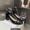 Dior Heel 7cm Patent Calfskin Aime Dior Pumps Black 2023