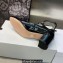 Dior Heel 7cm Patent Calfskin Aime Dior Pumps Black 2023