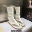 Dior Lambskin Spirit Thong Sandals White 2023