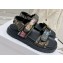Dior Technical Fabric Embroidered with Dior Petites Fleurs Motif DiorAct Sandals Khaki Green 2023