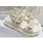 Dior Braided Raffia DiorAct Sandals White 2023