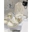 Dior Braided Raffia DiorAct Sandals White 2023