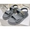 Dior Lambskin DiorAct Sandals Gray 2023