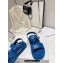 Dior Lambskin DiorAct Sandals Blue 2023