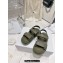 Dior Lambskin DiorAct Sandals Army Green 2023