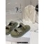 Dior Lambskin DiorAct Slides Army Green 2023