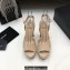 Saint Laurent Heel 13.5cm Platform 4cm jodie Sandals Patent Beige 2023