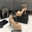 Saint Laurent Heel 13.5cm Platform 4cm jodie Sandals Patent Beige 2023