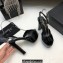 Saint Laurent Heel 13.5cm Platform 4cm jodie Sandals Patent Black 2023