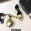 Saint Laurent Heel 13.5cm Platform 4cm jodie Sandals Gold 2023