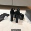 Saint Laurent Heel 13.5cm Platform 4cm jodie Sandals Suede Black 2023