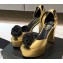 Saint Laurent Heel 13.5cm Platform 4cm jodie Sandals Rose Gold 2023