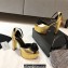 Saint Laurent Heel 13.5cm Platform 4cm jodie Sandals Rose Gold 2023