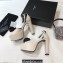 Saint Laurent Heel 13.5cm Platform 4cm jodie Sandals Rose Creamy 2023