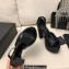 Saint Laurent Heel 13.5cm Platform 4cm jodie Sandals Quilted Black 2023