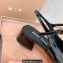 Miu Miu Heel Patent leather slingback pumps with metal lettering logo Black 2023