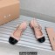 Miu Miu Heel Patent leather slingback pumps with metal chain Pink 2023