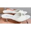 Miu Miu Heel Patent leather Mules with perforated logo White 2023
