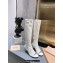 Miu Miu Heel 5cm Stretch leather boots White 2023